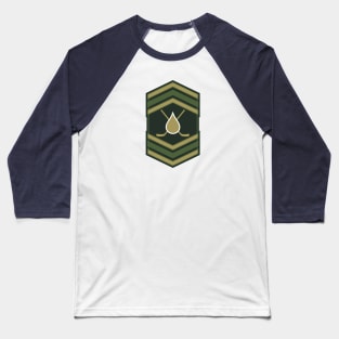 Oil Drop & Hockey Sticks Insignia (Military Green) [Rx-Tp] Baseball T-Shirt